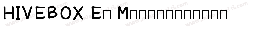 HIVEBOX En Medium字体转换